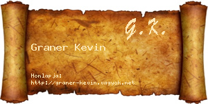 Graner Kevin névjegykártya